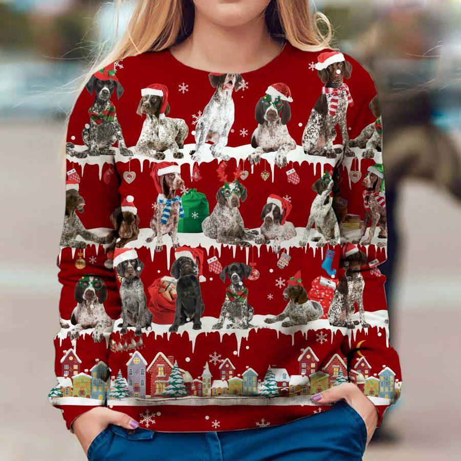 German Shorthaired Pointer - Snow Christmas - Premium Sweatshirt