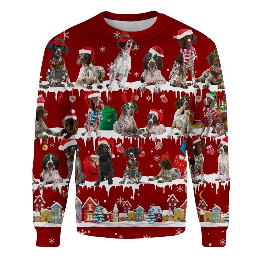 German Shorthaired Pointer - Snow Christmas - Premium Sweatshirt