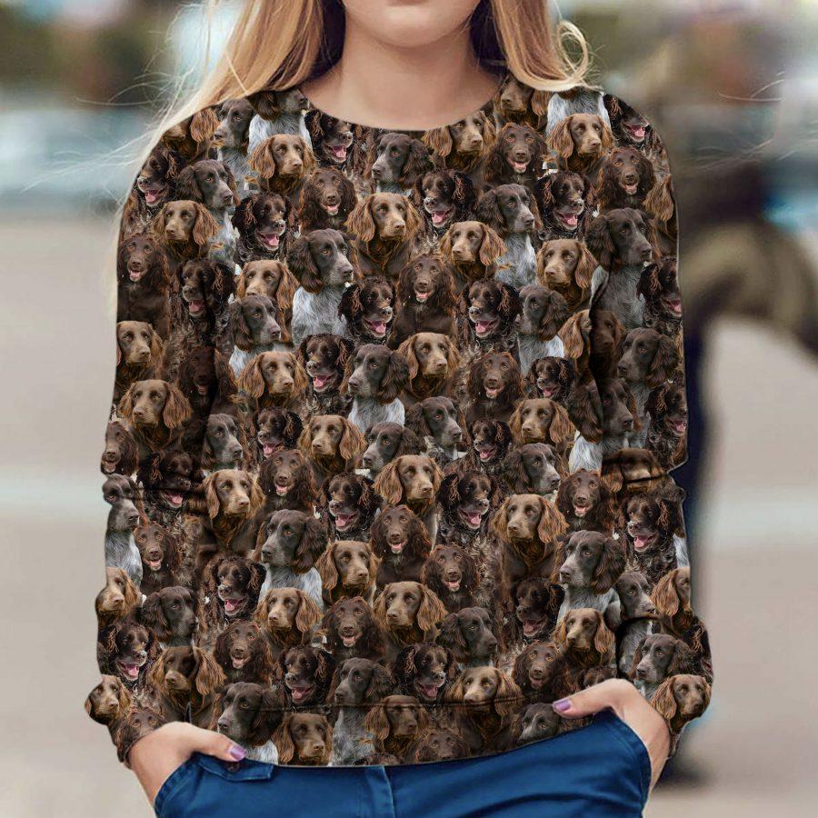 German Spaniel - Full Face - Premium Sweatshirt