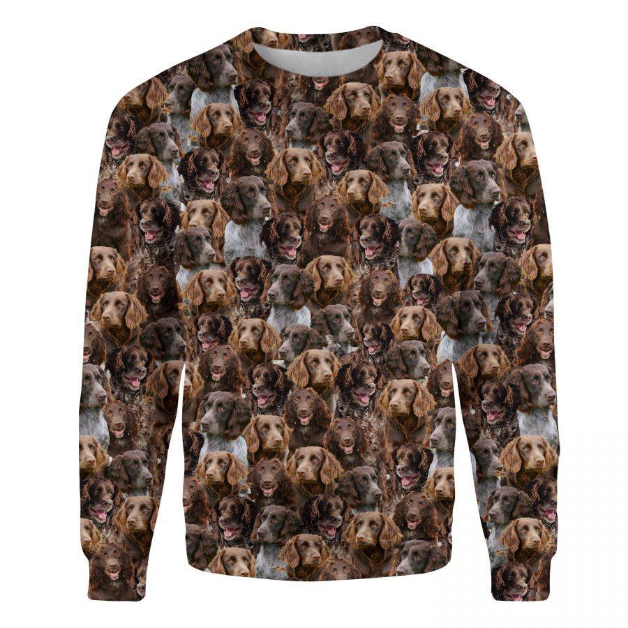 German Spaniel - Full Face - Premium Sweatshirt