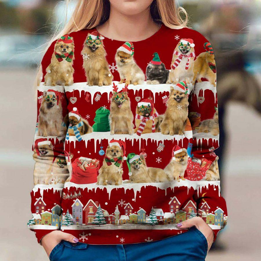 German Spitz - Snow Christmas - Premium Sweatshirt