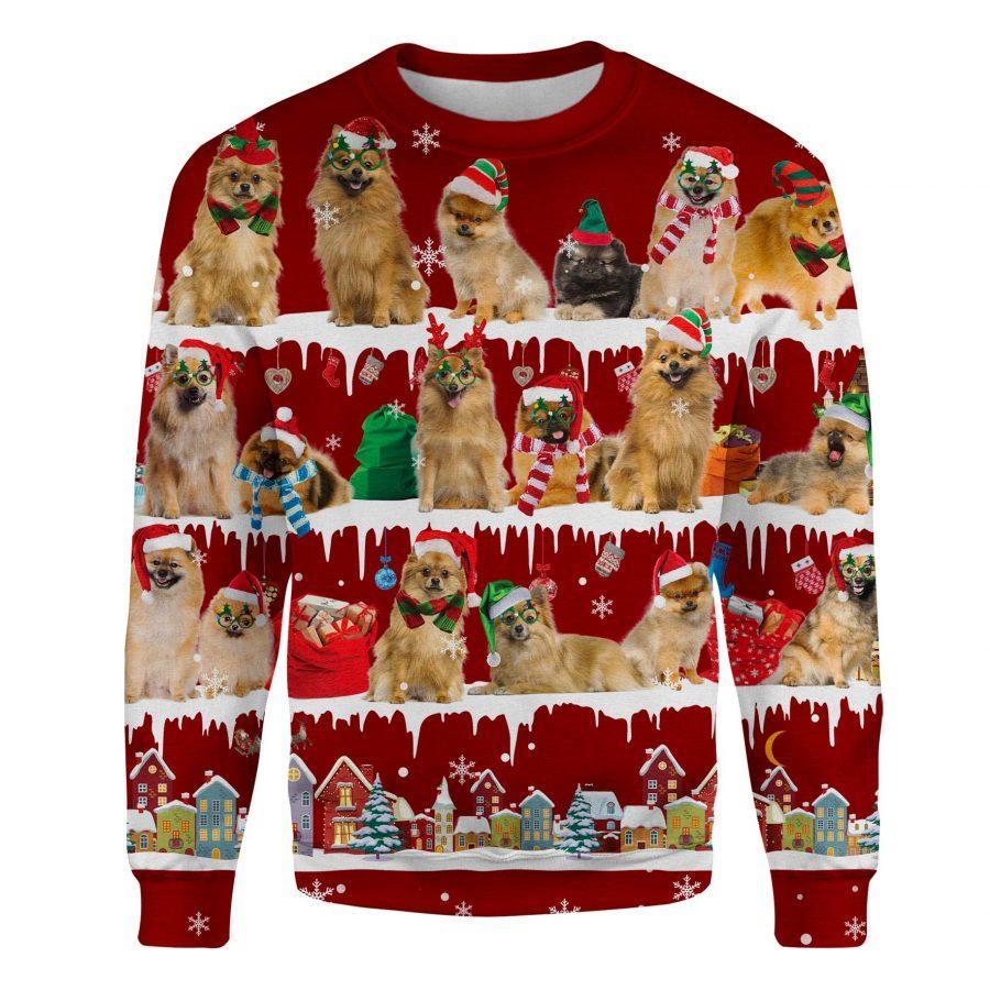 German Spitz - Snow Christmas - Premium Sweatshirt