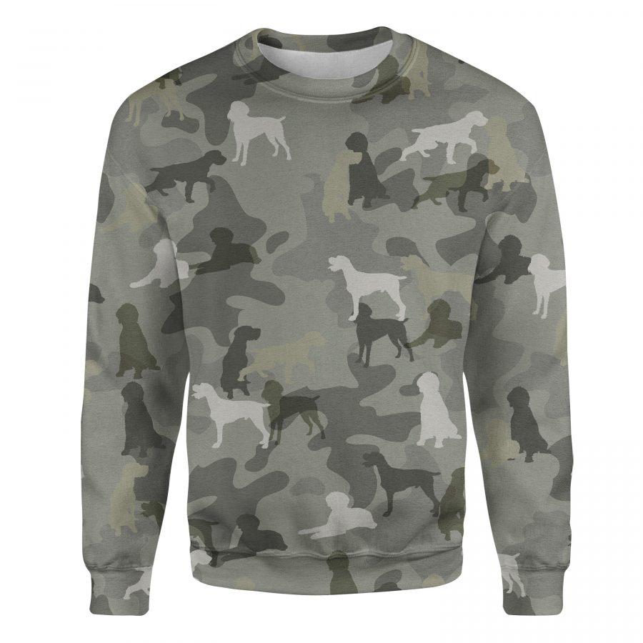 German Wirehaired Pointer - Camo - Premium Sweatshirt