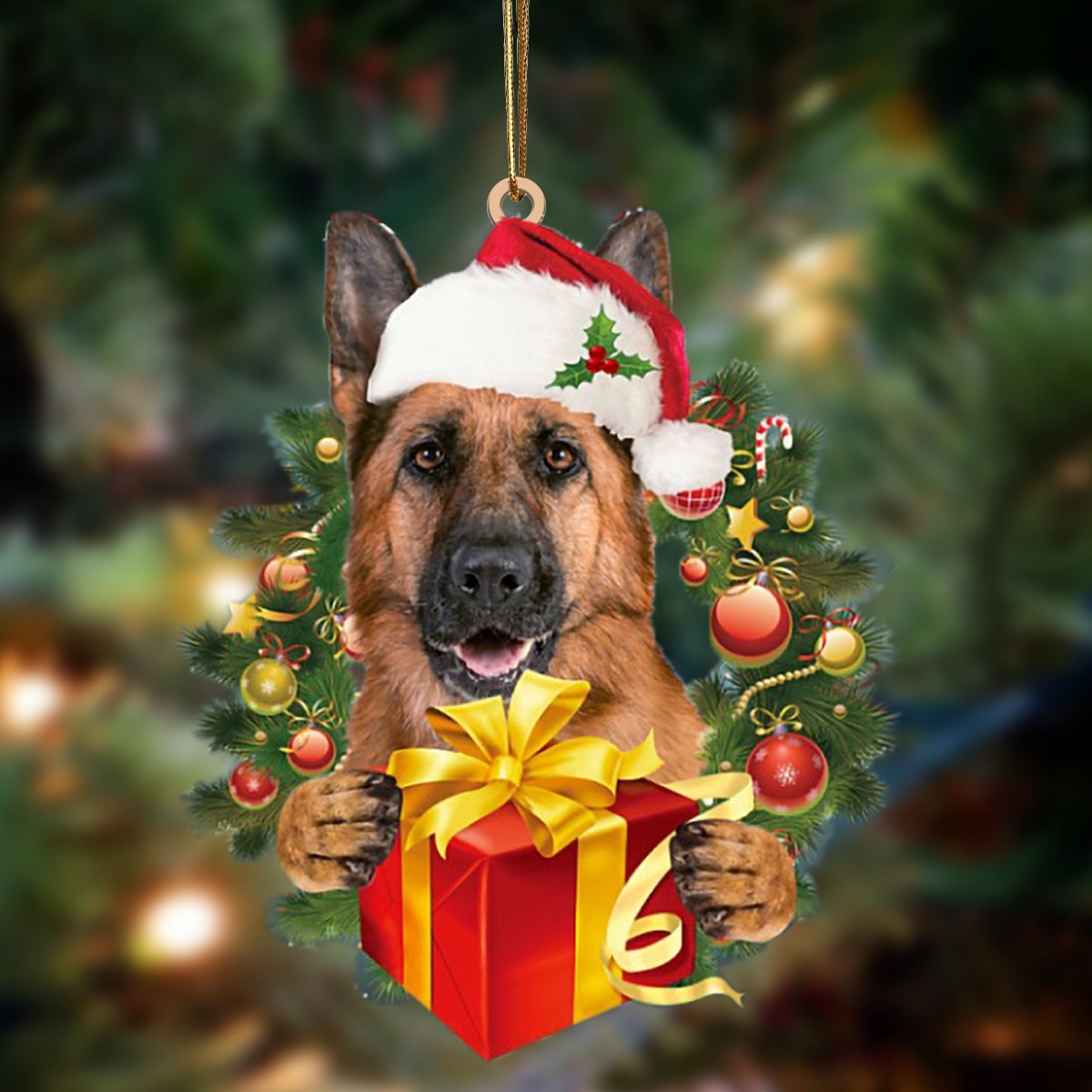 German Shepherd-Dogs give gifts Hanging Ornament