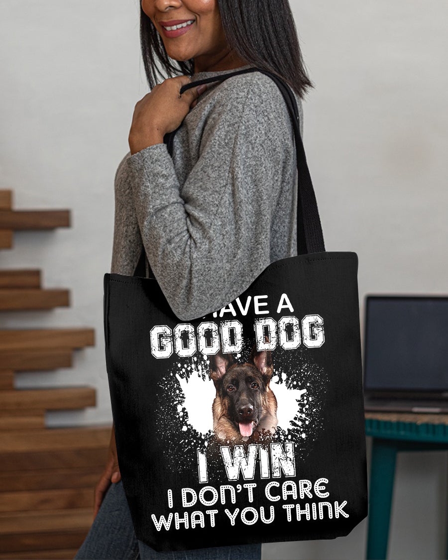 German Shepherd 2-I Win Cloth Tote Bag