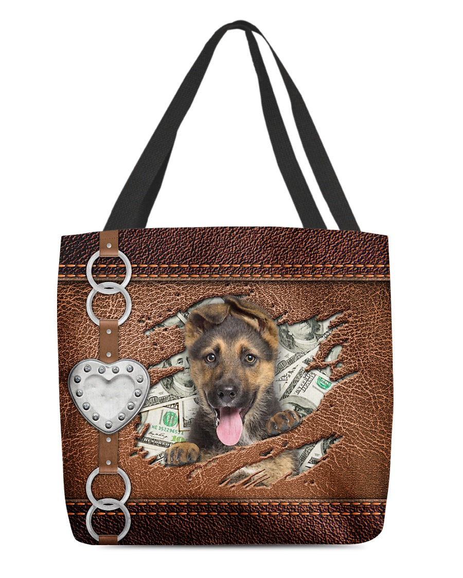 German Shepherd-Let Me Go Out -Cloth Tote Bag