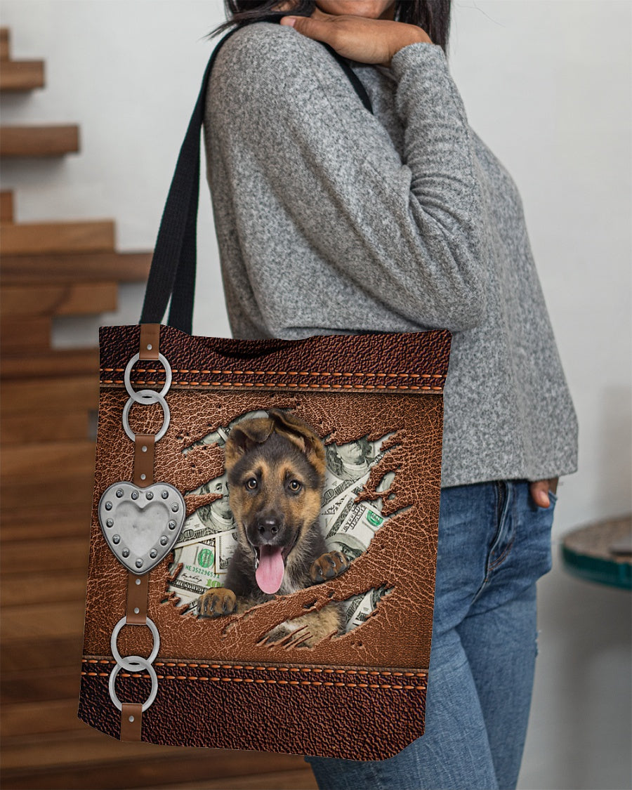 German Shepherd-Let Me Go Out -Cloth Tote Bag