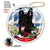 German Shepherd Black Porcelain Hanging Ornament