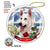 German Shepherd White Porcelain Hanging Ornament