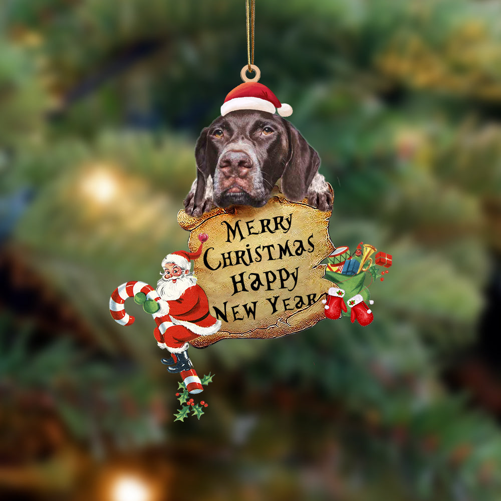 German Shorthaired Pointer-Christams & New Year Two Sided Ornament