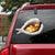 German shepherd-sleeping angel CAR STICKER