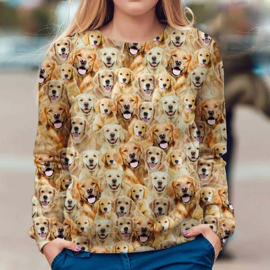 Golden Retriever - Full Face - Premium Sweatshirt