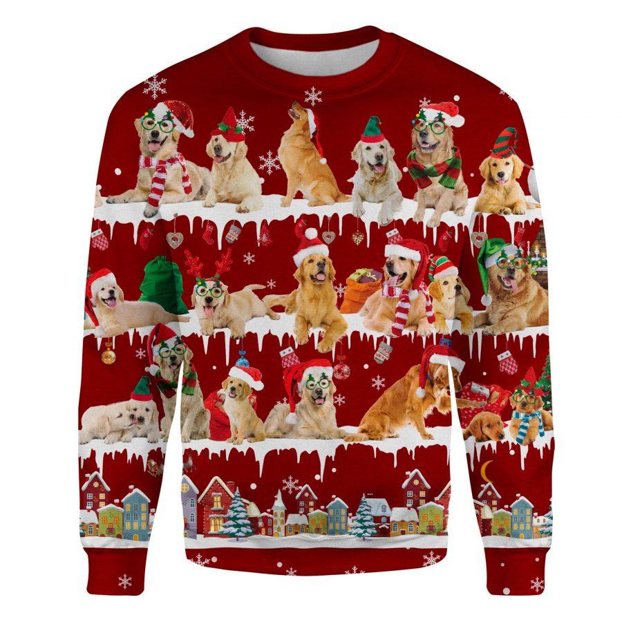 Golden Retriever - Snow Christmas - Premium Sweatshirt