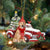 Golden Retriever-Christmas Car Two Sided Ornament