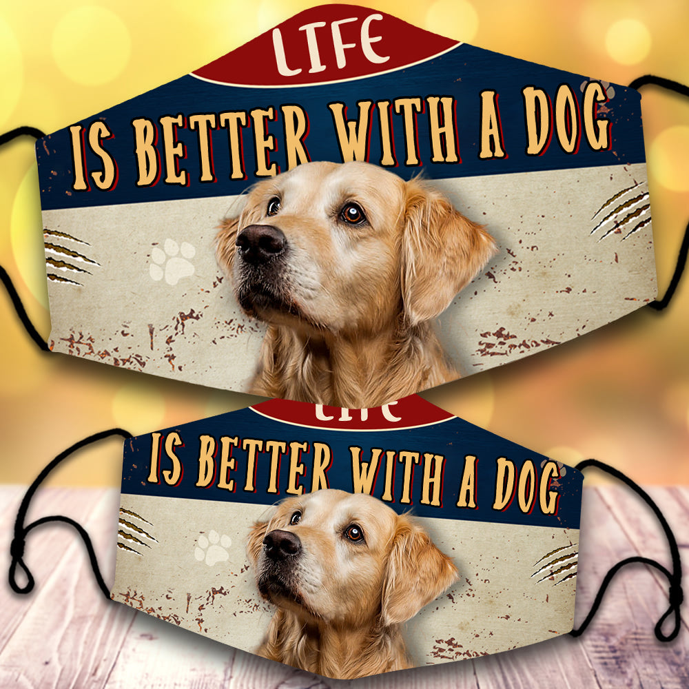 Golden Retriever-Life Is Better With A Dog-Veil