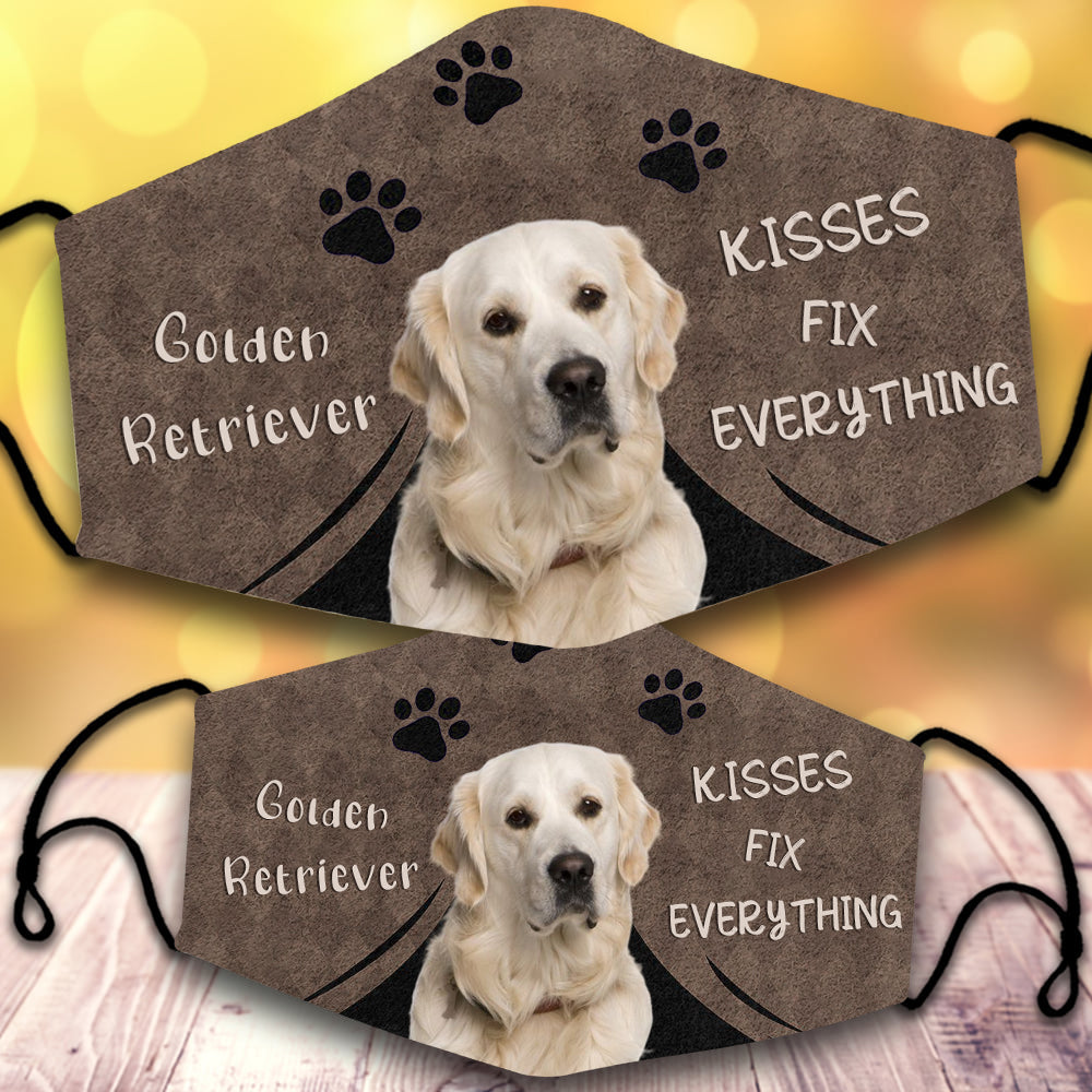 Golden Retriever 1-Kisses Fix Everything-Veil