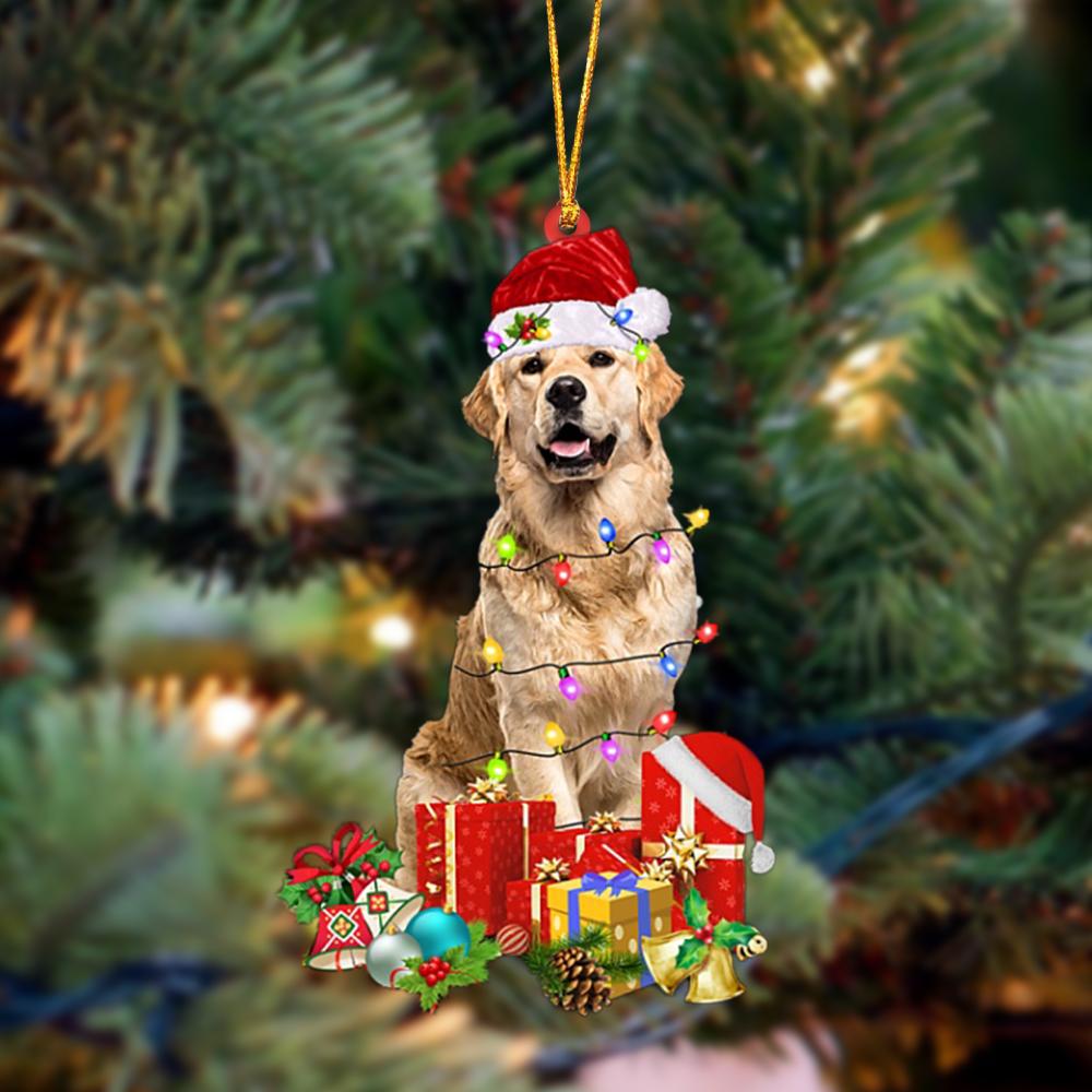 Golden Retriever 2-Dog Be Christmas Tree Hanging Ornament