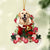 Golden Retriever 2-Red Boot Hanging Ornament