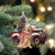 Golden Retriever 3-Christmas Truck Two Sided Ornament