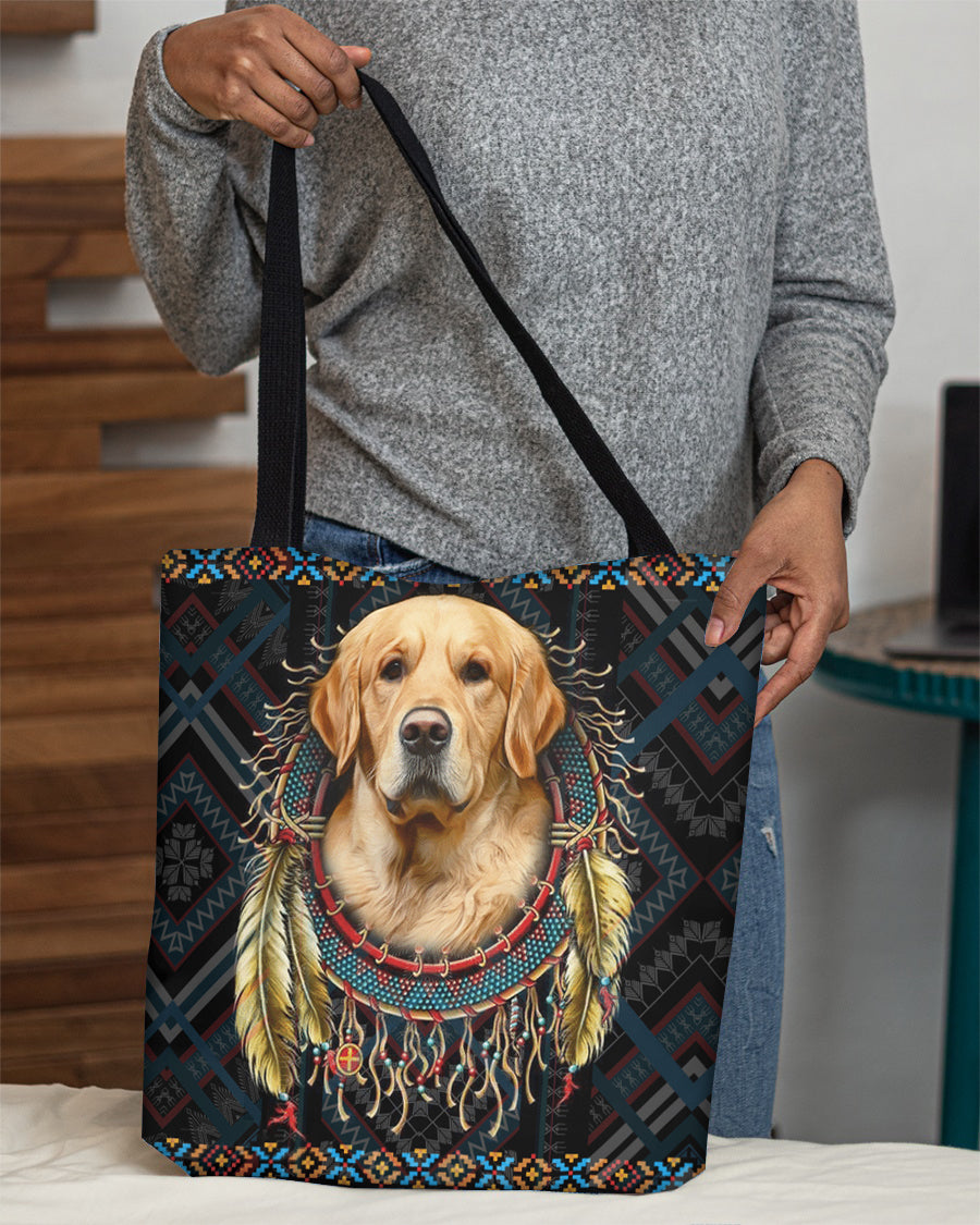 Golden Retriever In Dreamcatcher Cloth Tote Bag