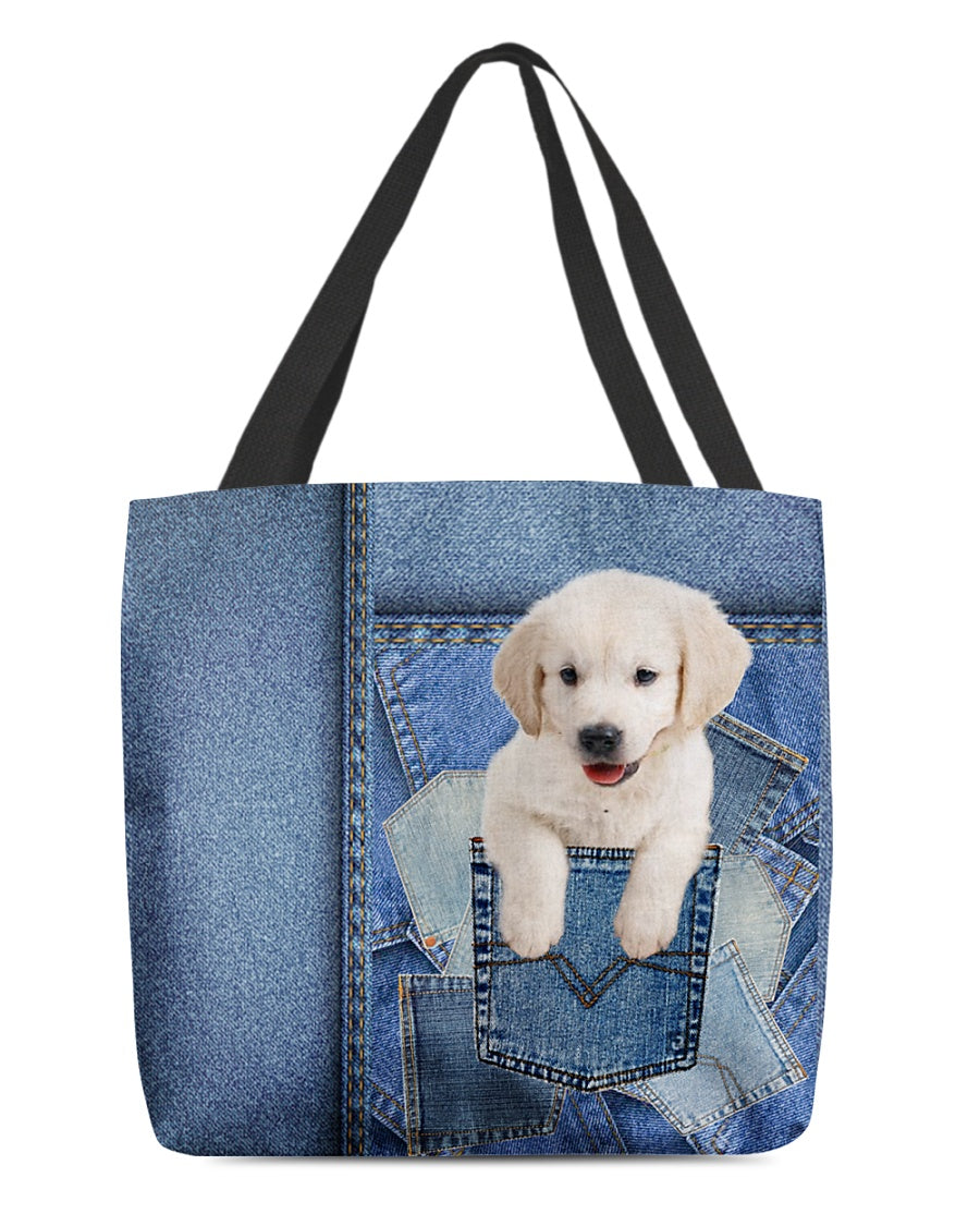 Golden Retriever1-in pocket2-Cloth Tote Bag