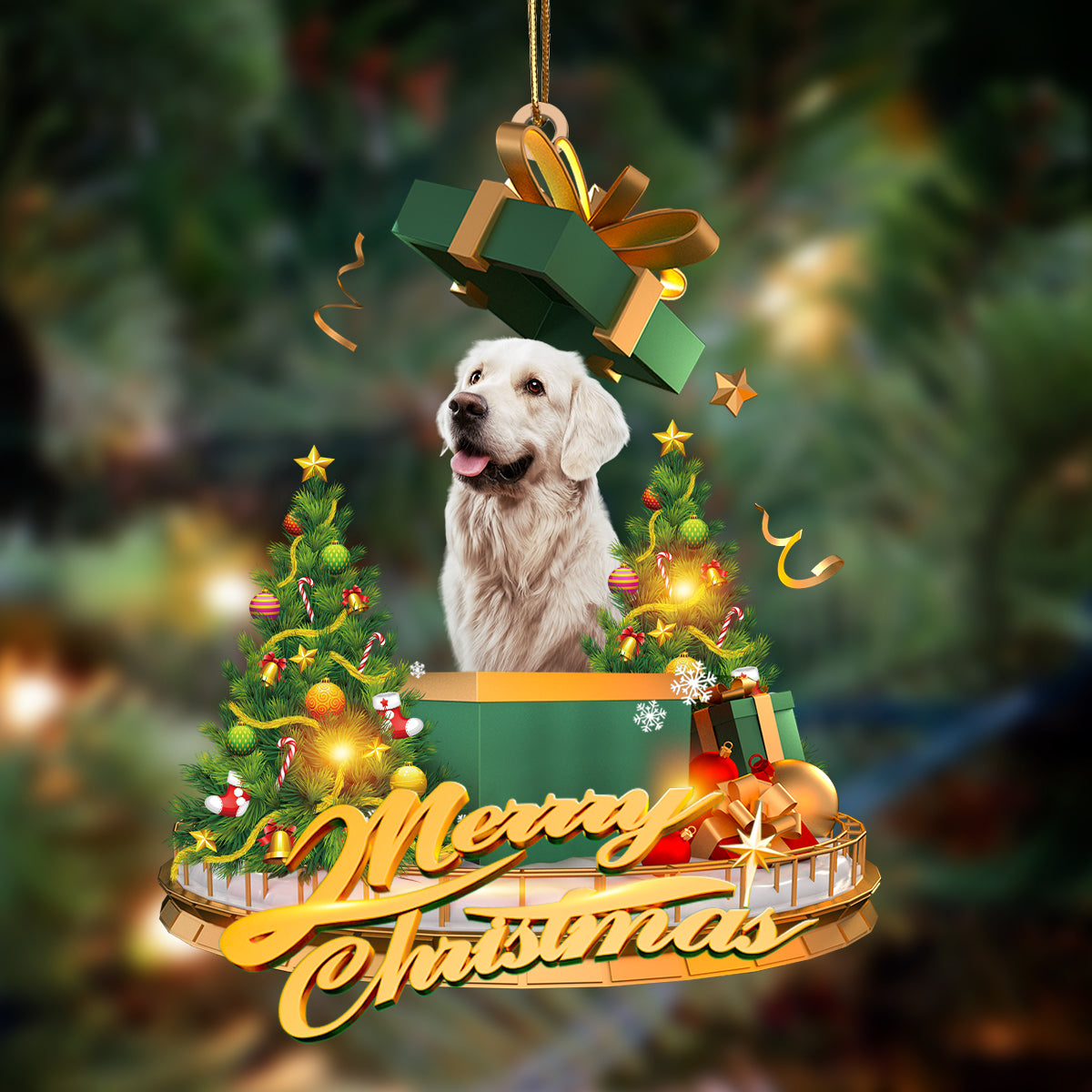 Golden Retriever Mars-Christmas Gifts&amp;dogs Hanging Ornament