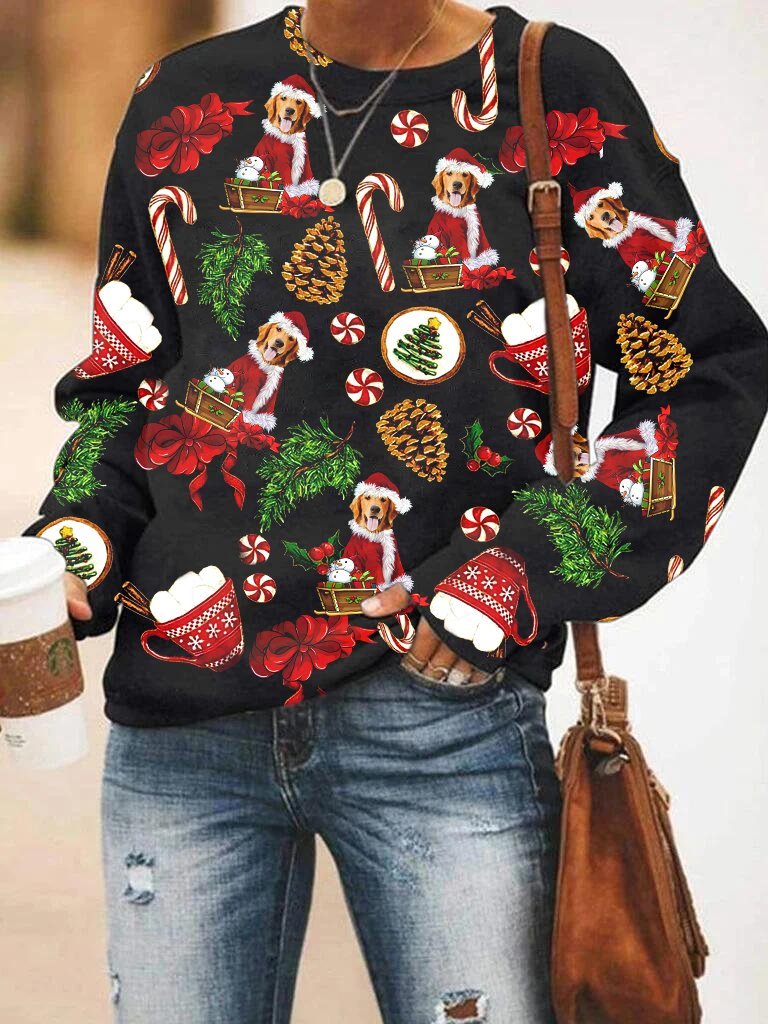 Golden Retriever All Over Print Unisex Sweater