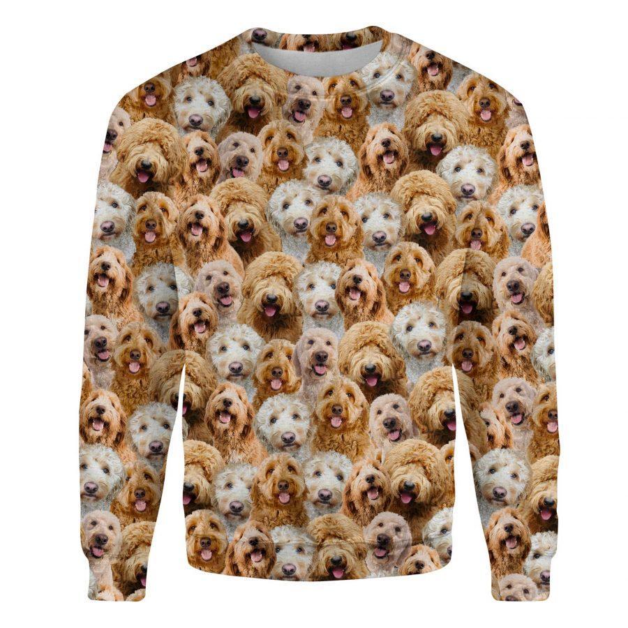 Goldendoodle - Full Face - Premium Sweatshirt