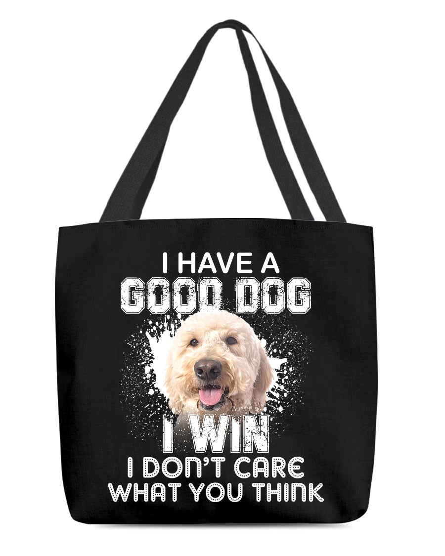 Goldendoodle-I Win Cloth Tote Bag