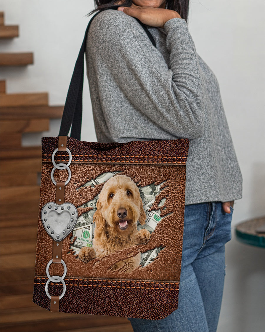 Goldendoodle-Let Me Go Out -Cloth Tote Bag