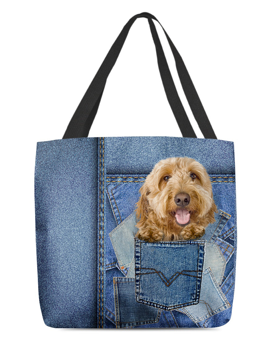 Goldendoodle-in pocket2-Cloth Tote Bag