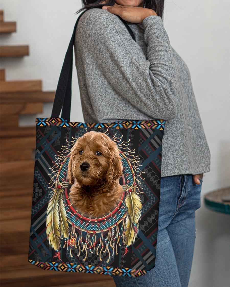 Goldendoodle In Dreamcatcher Cloth Tote Bag