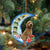 Goldendoodle Sit On The Blue Moon-Two Sided Ornament