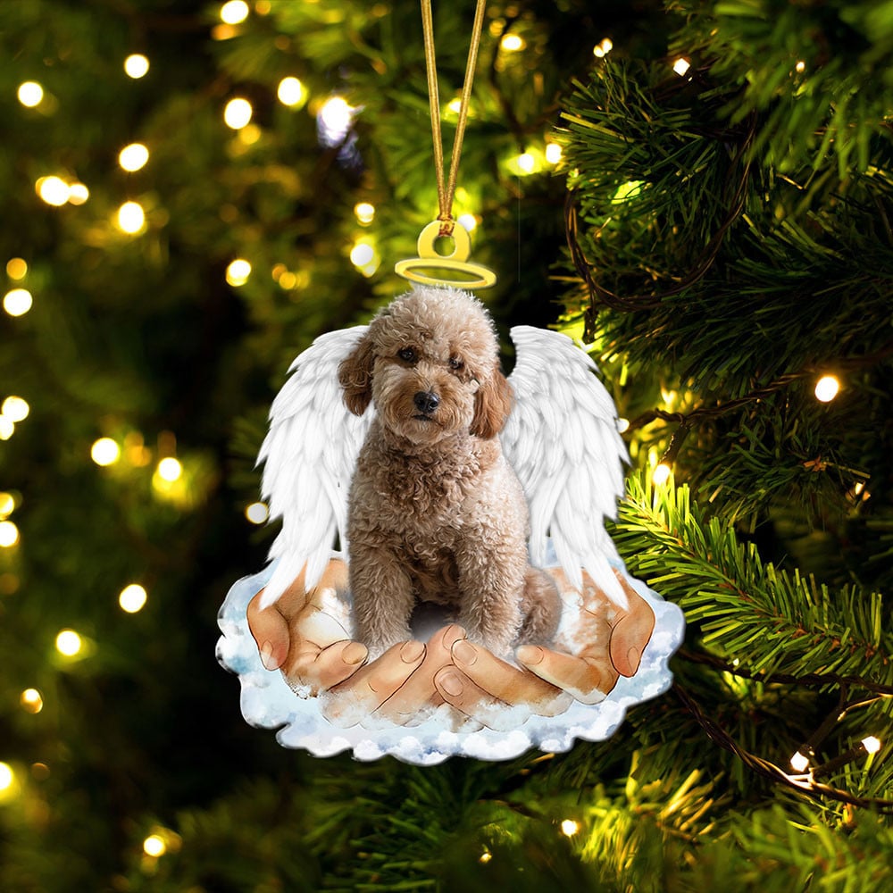 Goldendoodle-In The Hands Of God Xmas-Two Sided Ornament