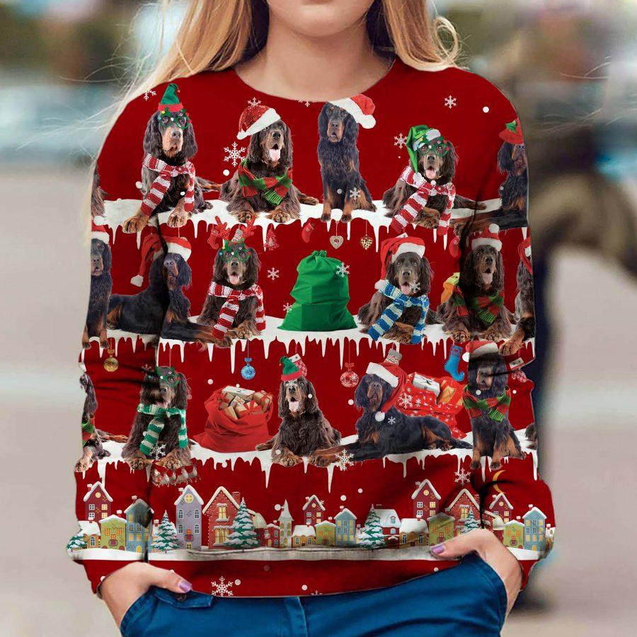 Gordon Setter - Snow Christmas - Premium Sweatshirt
