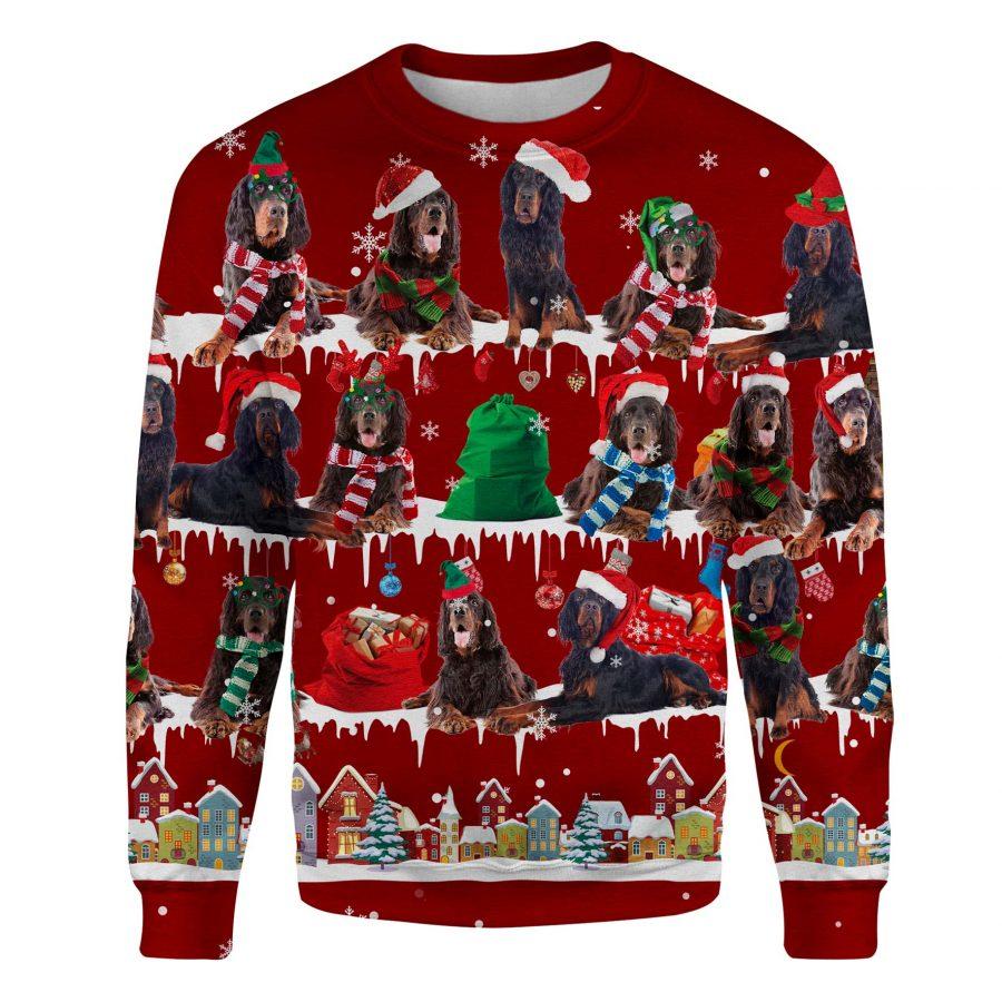 Gordon Setter - Snow Christmas - Premium Sweatshirt