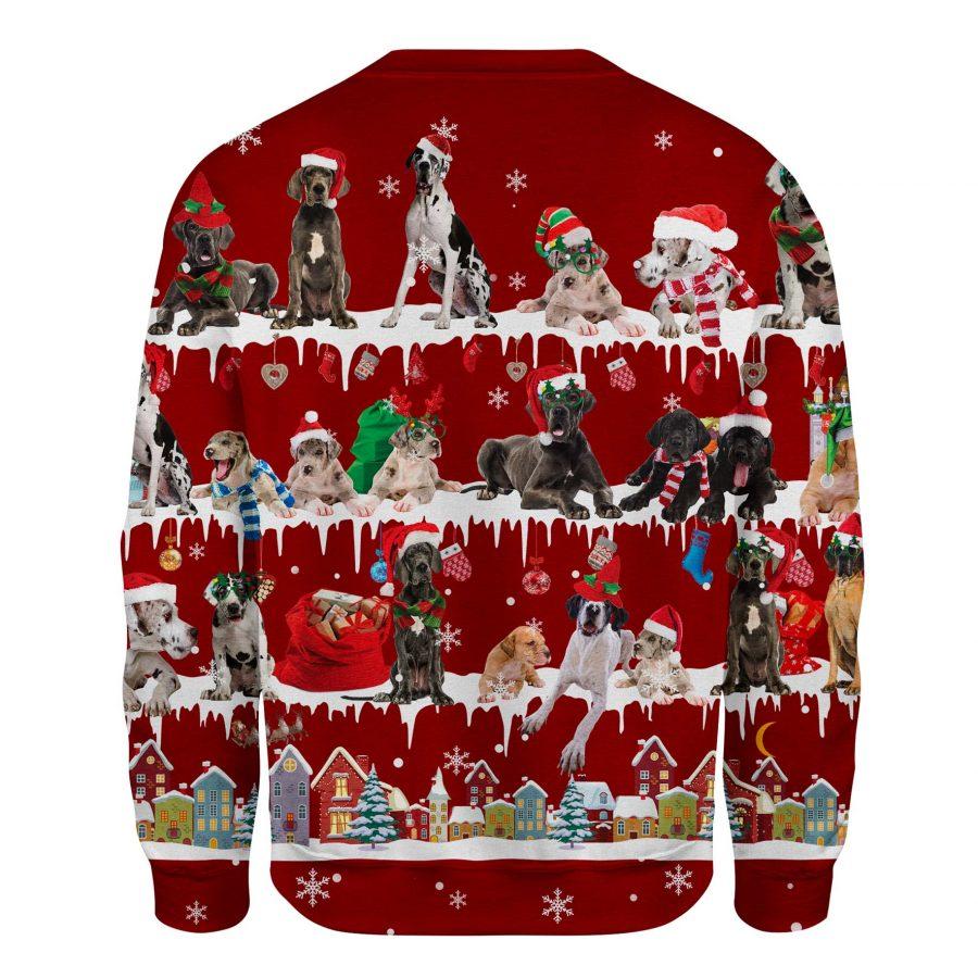 Great Dane - Snow Christmas - Premium Sweatshirt