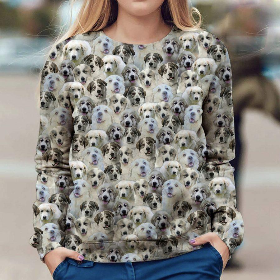 Great Pyrenees - Full Face - Premium Sweatshirt