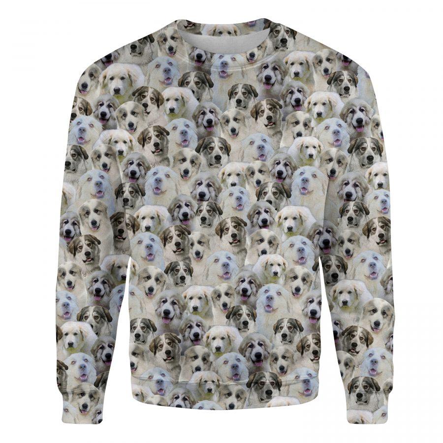 Great Pyrenees - Full Face - Premium Sweatshirt