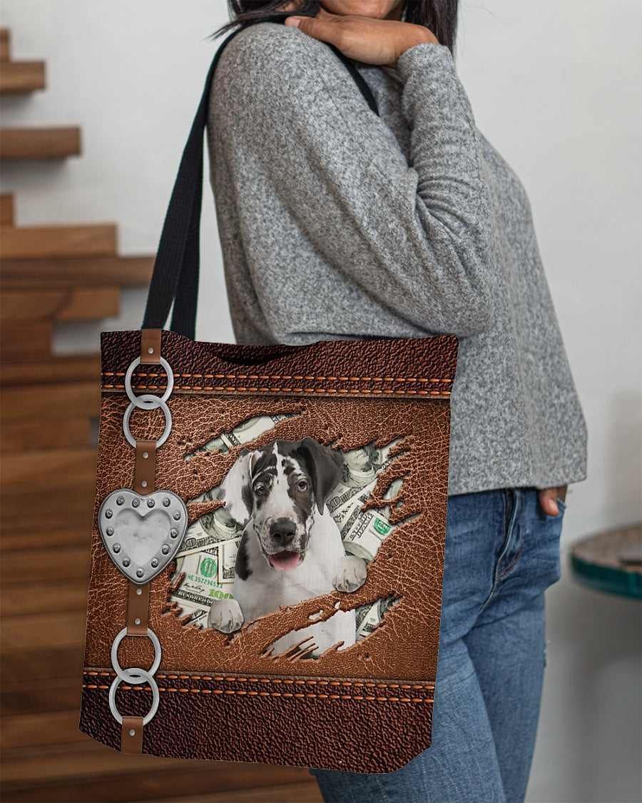Great Dane-Let Me Go Out -Cloth Tote Bag
