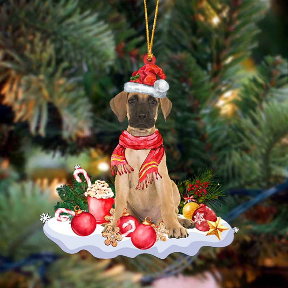 Great Dane 1-Better Christmas Hanging Ornament
