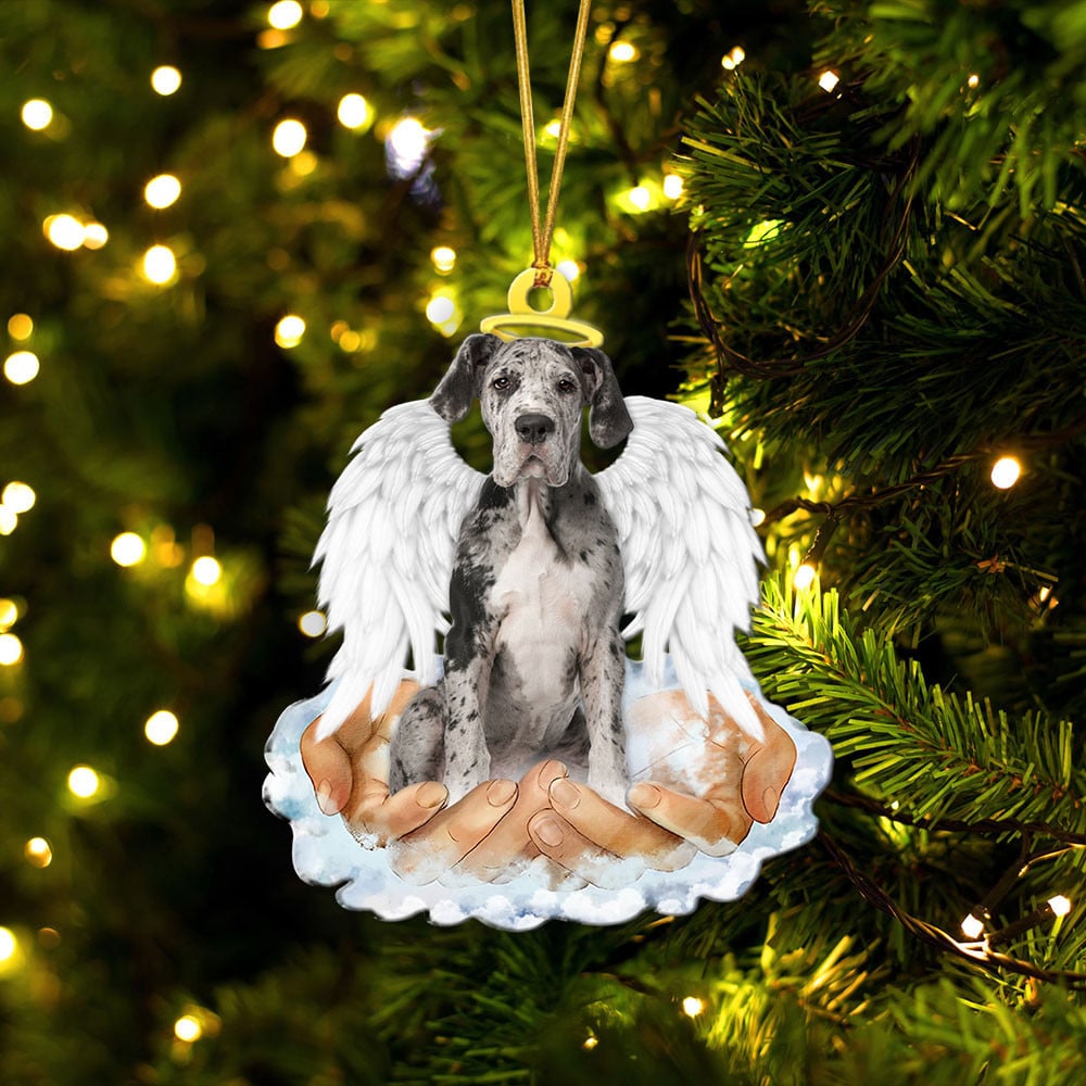 Great Dane-In The Hands Of God Xmas-Two Sided Ornament