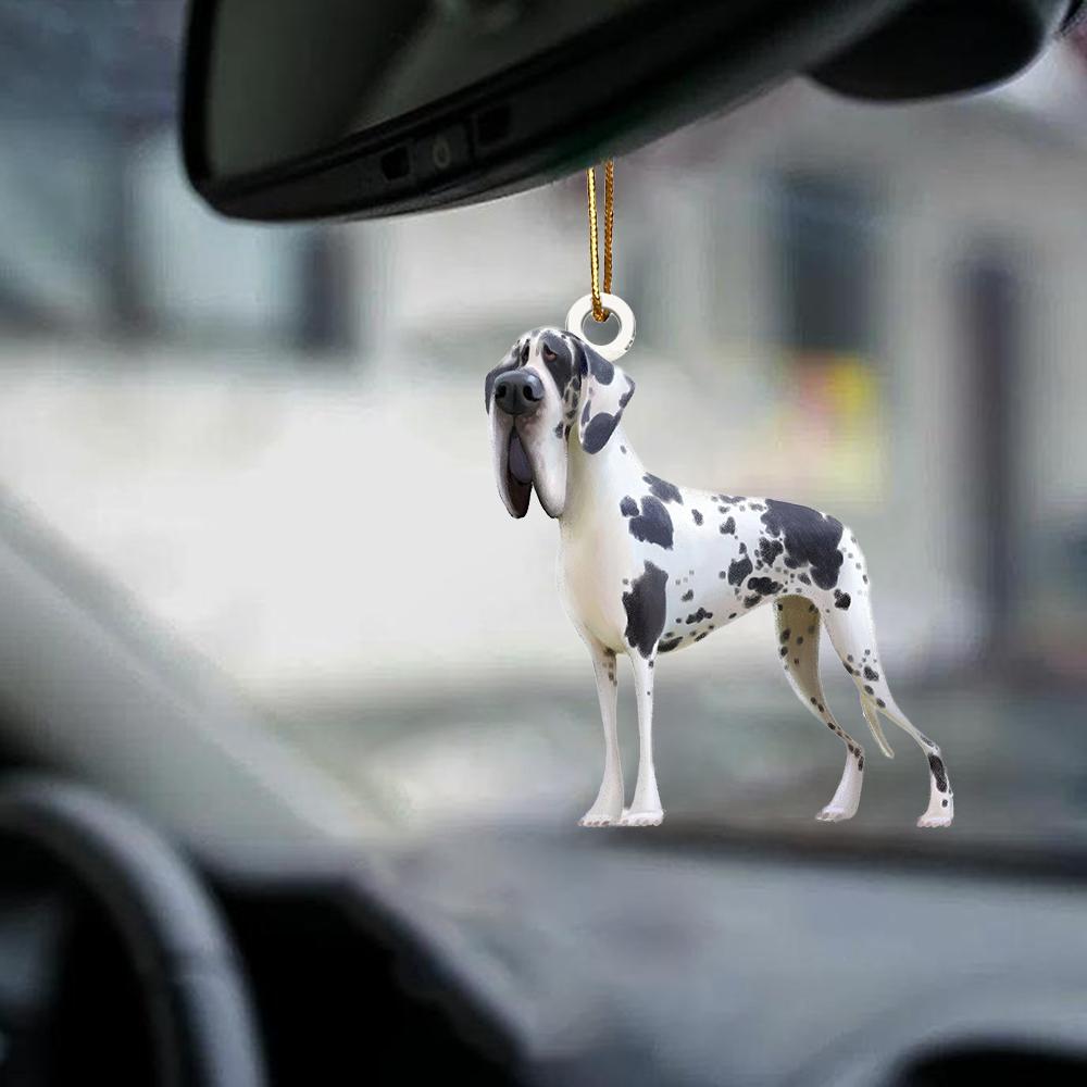 Great Dane-Look at me-two sided ornament