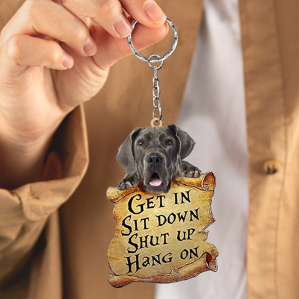 Great Dane get in Keychain