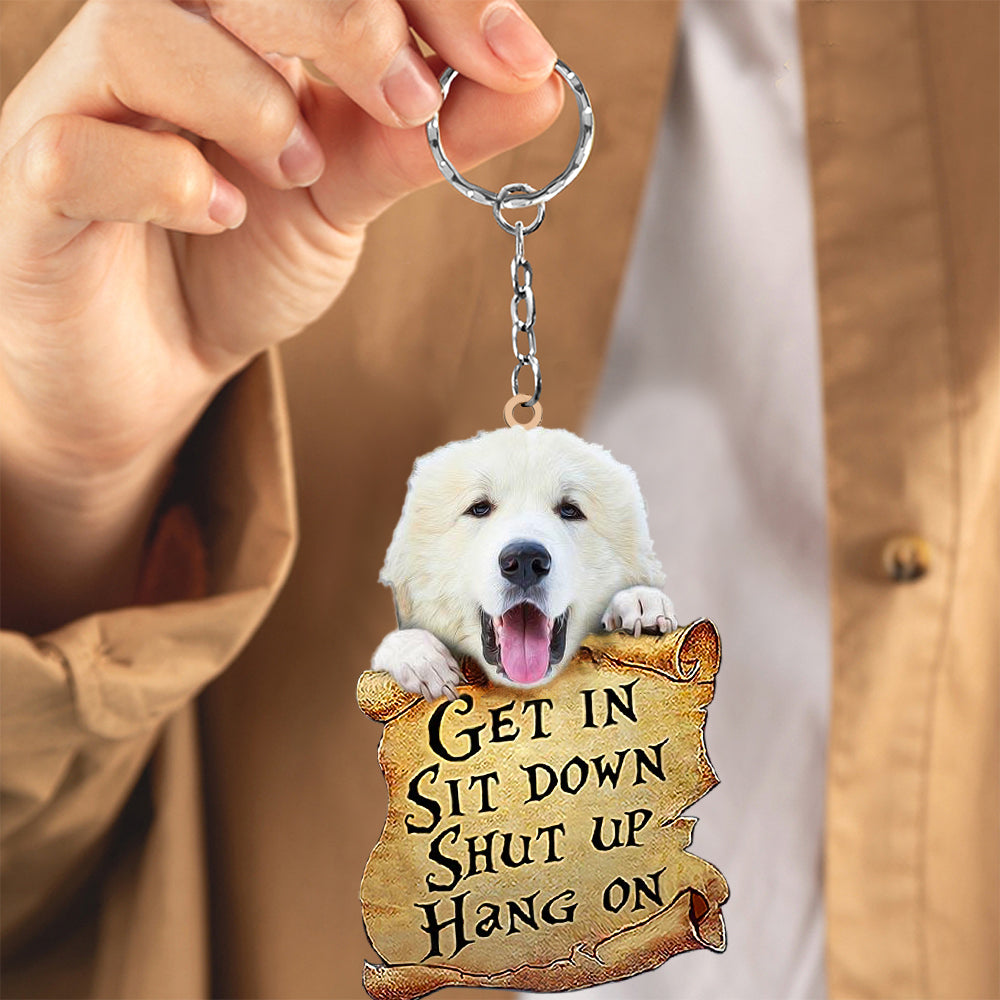 Great Pyrenees get in Keychain