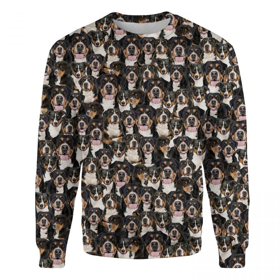 Greater Swiss Mountain Dog - Full Face - Premium Sweatshirt