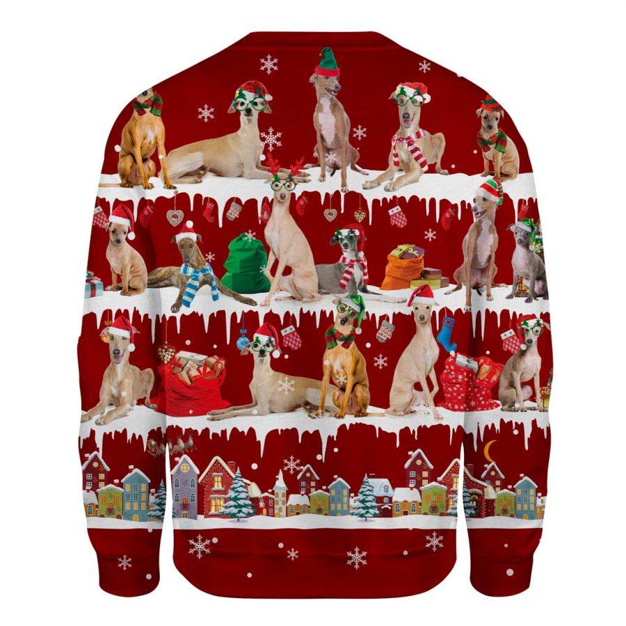 Greyhound - Snow Christmas - Premium Sweatshirt