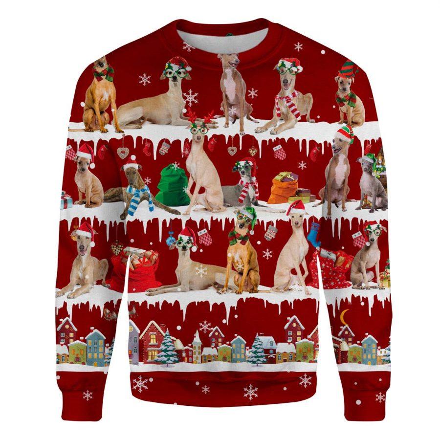 Greyhound - Snow Christmas - Premium Sweatshirt