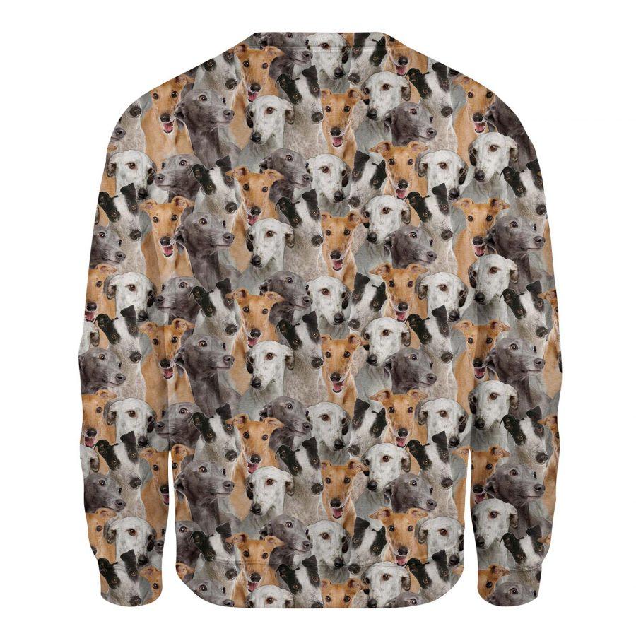 Greyhound - Full Face - Premium Sweatshirt