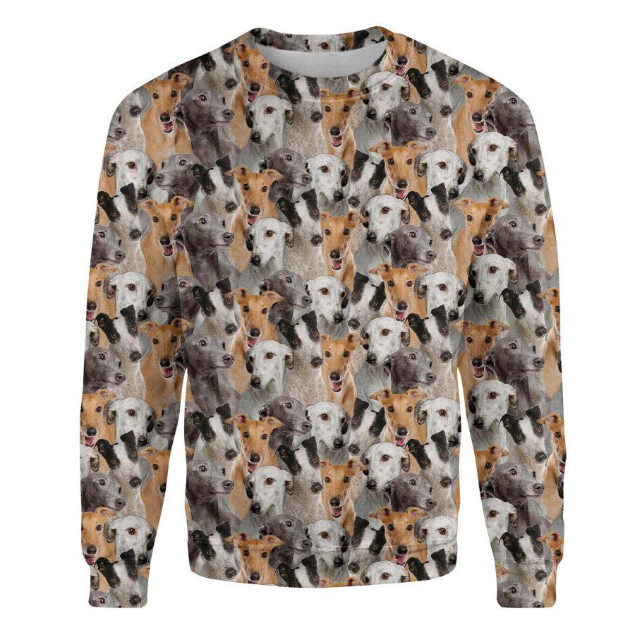 Greyhound - Full Face - Premium Sweatshirt